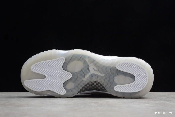 WMNS Metallic Jordan Air White 11 AR0715-100 AR0715-100 Grey SilverVast 0709